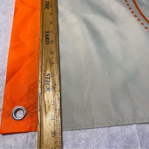 Dave Matthews Band Warehouse Banner Flag 2016 Orange White 38.5” x 24.5” - Picture 4 of 4